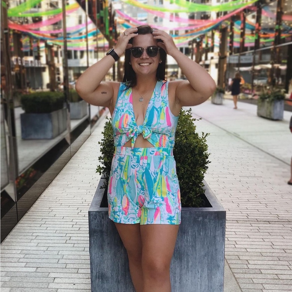 Lilly Pulitzer Romper in you gotta regatta